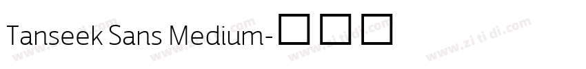 Tanseek Sans Medium字体转换 Tanseek Sans Medium字体转换